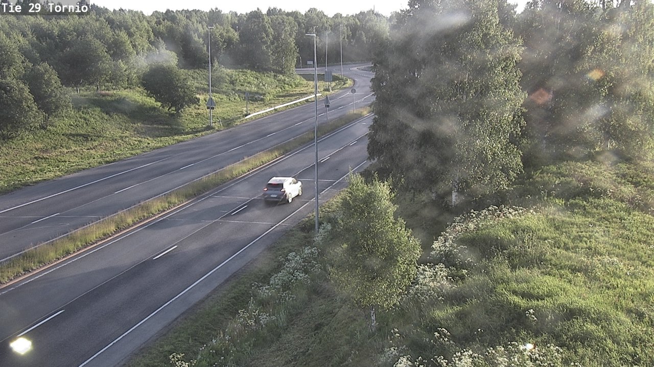 Weather Camera Image Väg 29 Torneå, Tornio, Lappi
