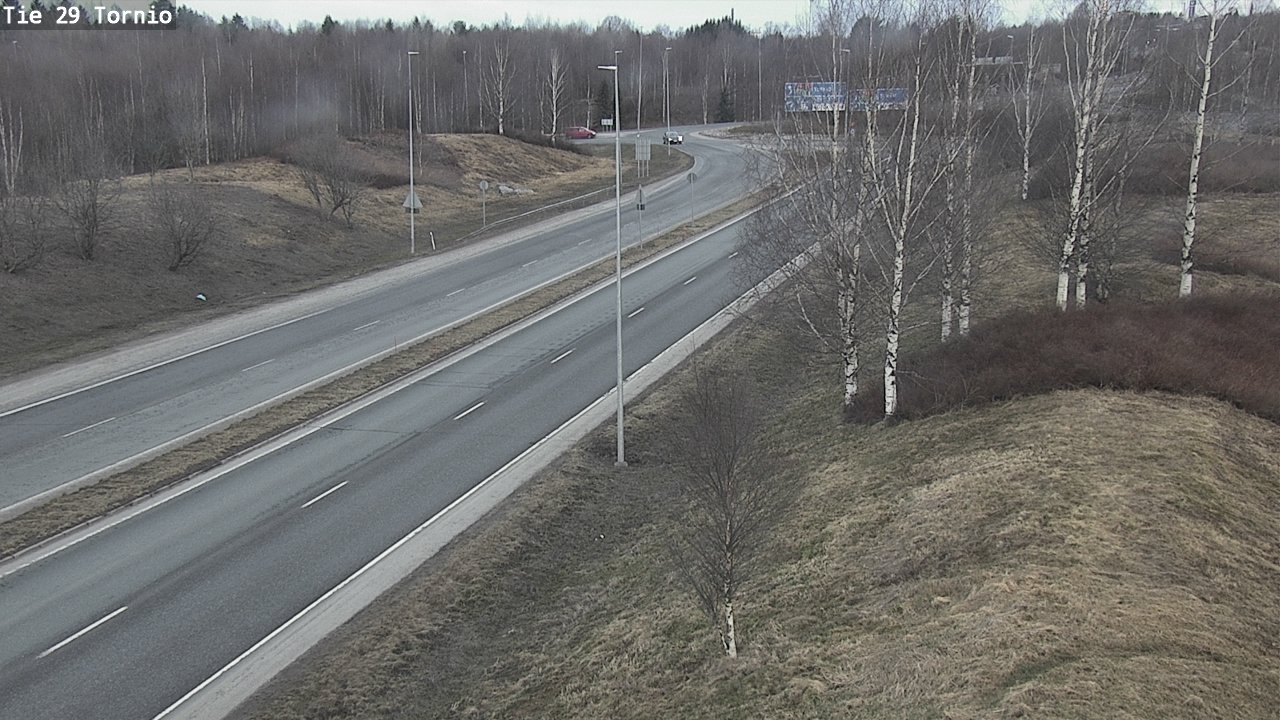 Weather Camera Image Väg 29 Torneå, Tornio, Lappi