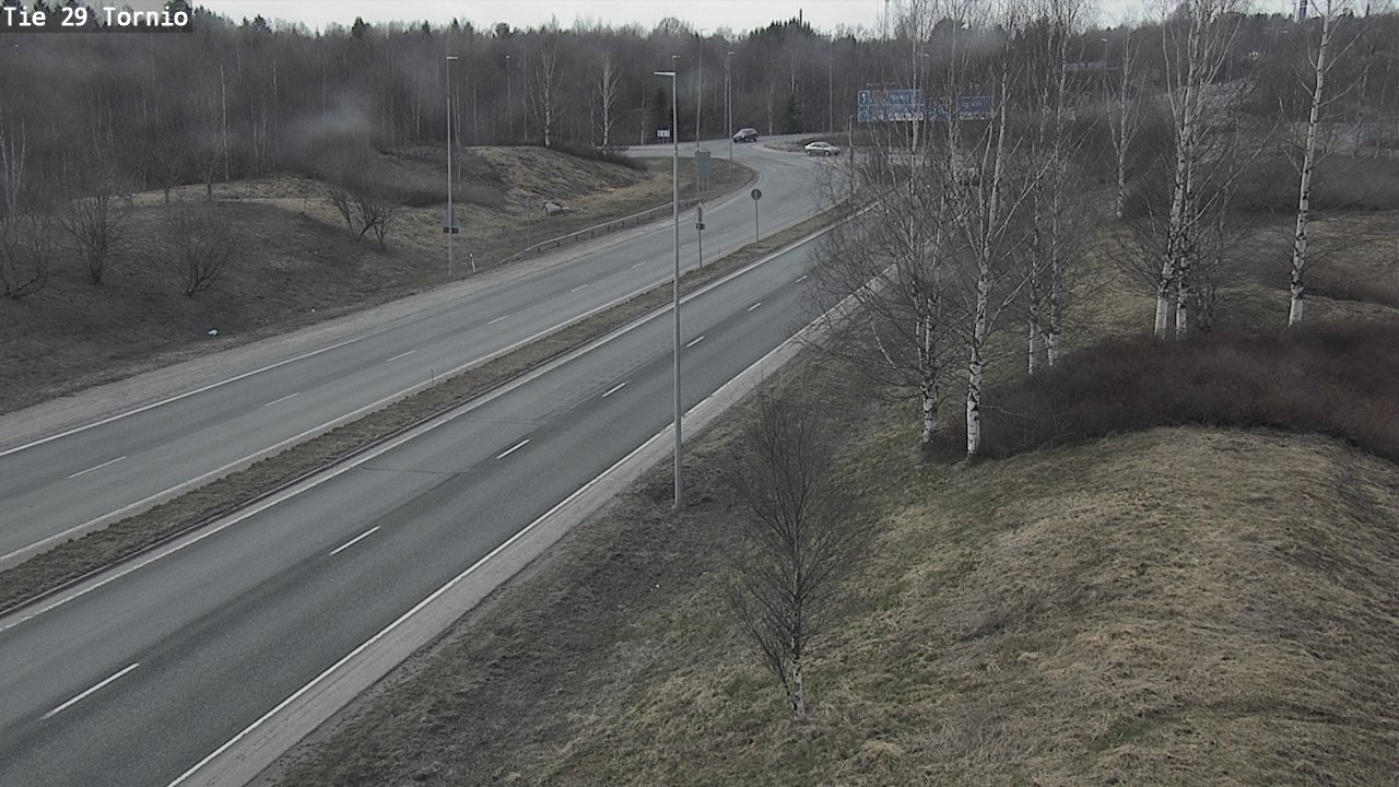 Weather Camera Image Väg 29 Torneå, Tornio, Lappi