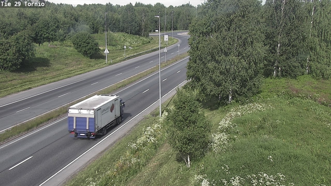 Weather Camera Image Väg 29 Torneå, Tornio, Lappi
