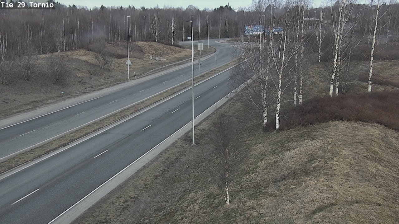 Weather Camera Image Väg 29 Torneå, Tornio, Lappi
