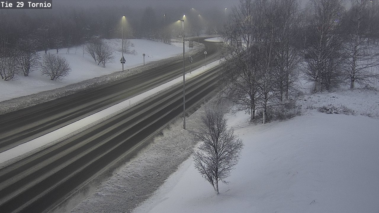 Weather Camera Image Väg 29 Torneå, Tornio, Lappi