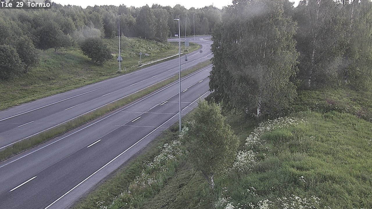 Weather Camera Image Väg 29 Torneå, Tornio, Lappi