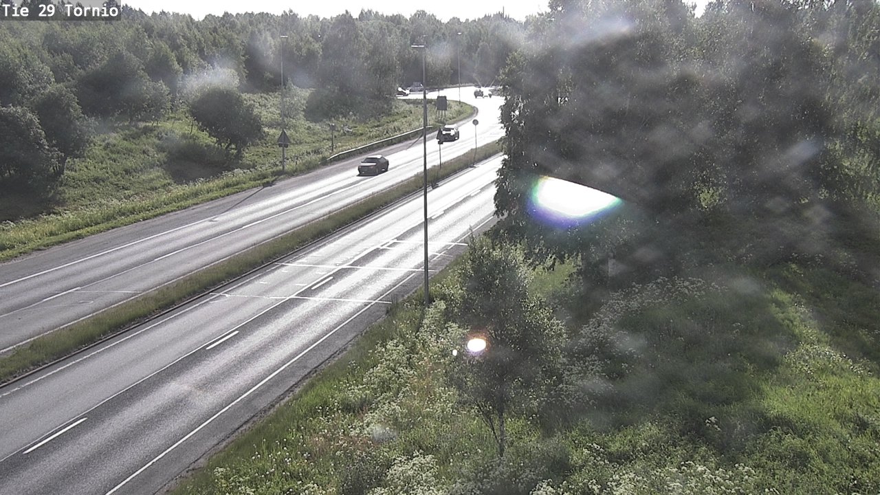Weather Camera Image Väg 29 Torneå, Tornio, Lappi