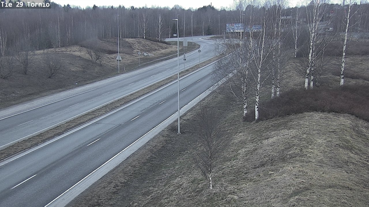 Weather Camera Image Väg 29 Torneå, Tornio, Lappi