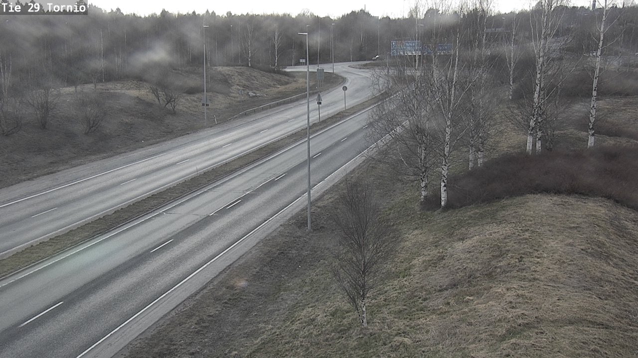 Weather Camera Image Väg 29 Torneå, Tornio, Lappi