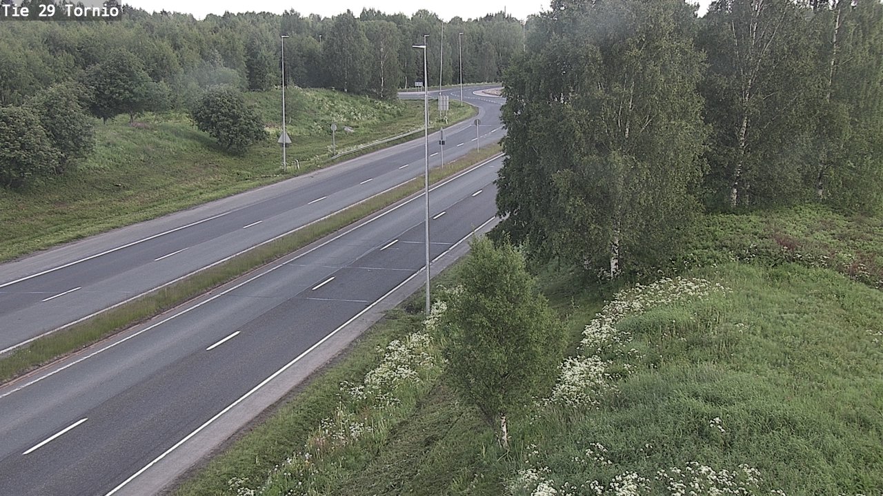 Weather Camera Image Väg 29 Torneå, Tornio, Lappi