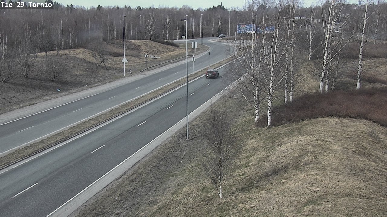 Weather Camera Image Väg 29 Torneå, Tornio, Lappi