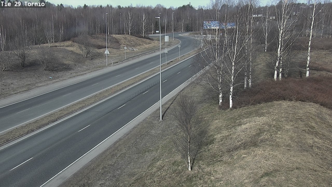 Weather Camera Image Väg 29 Torneå, Tornio, Lappi