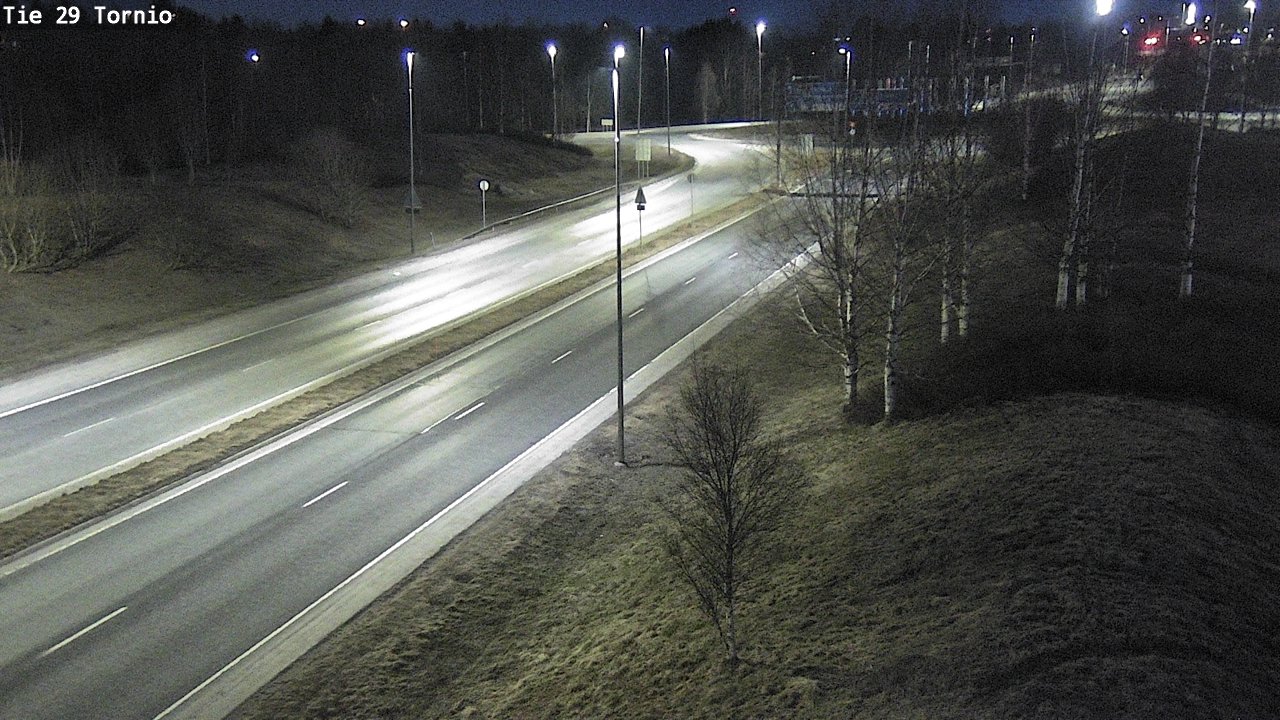 Weather Camera Image Väg 29 Torneå, Tornio, Lappi