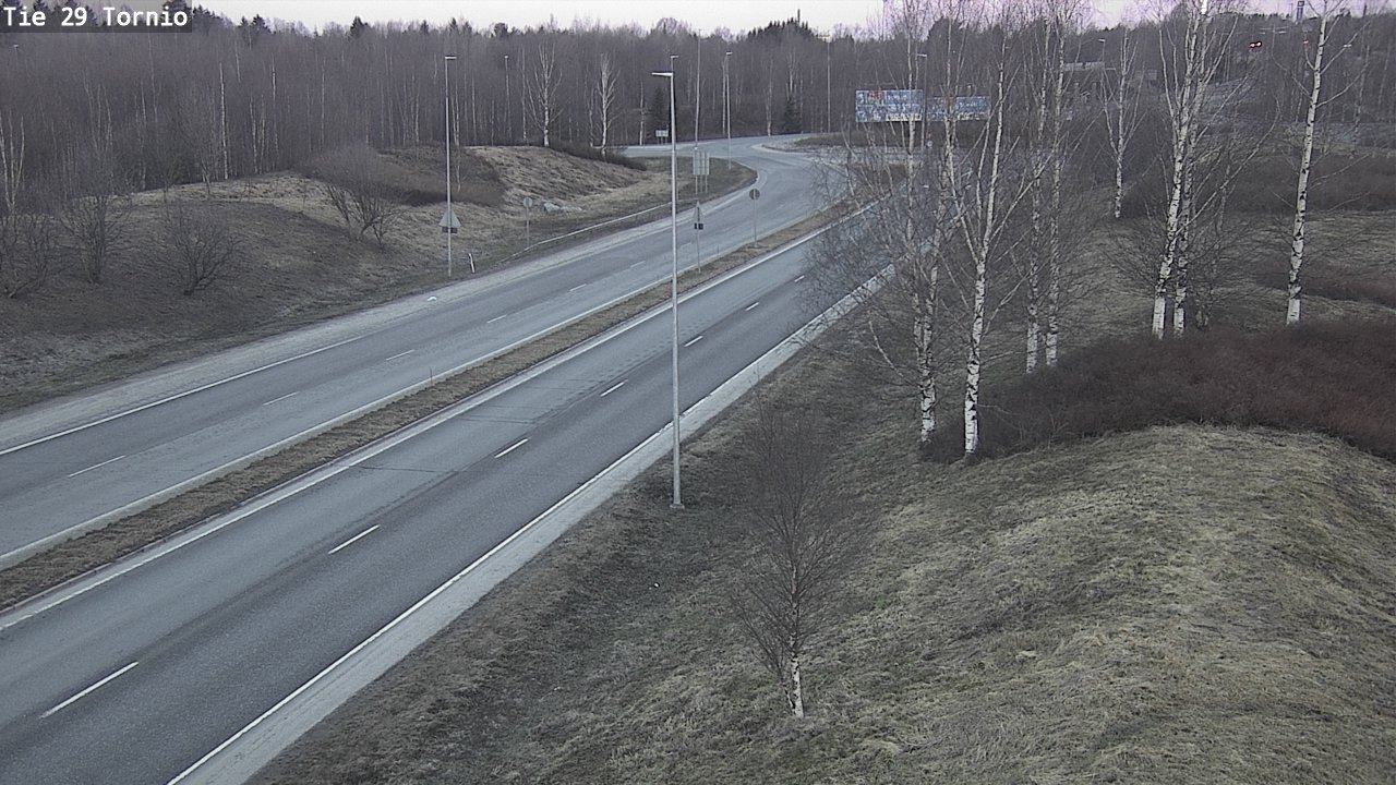 Weather Camera Image Väg 29 Torneå, Tornio, Lappi