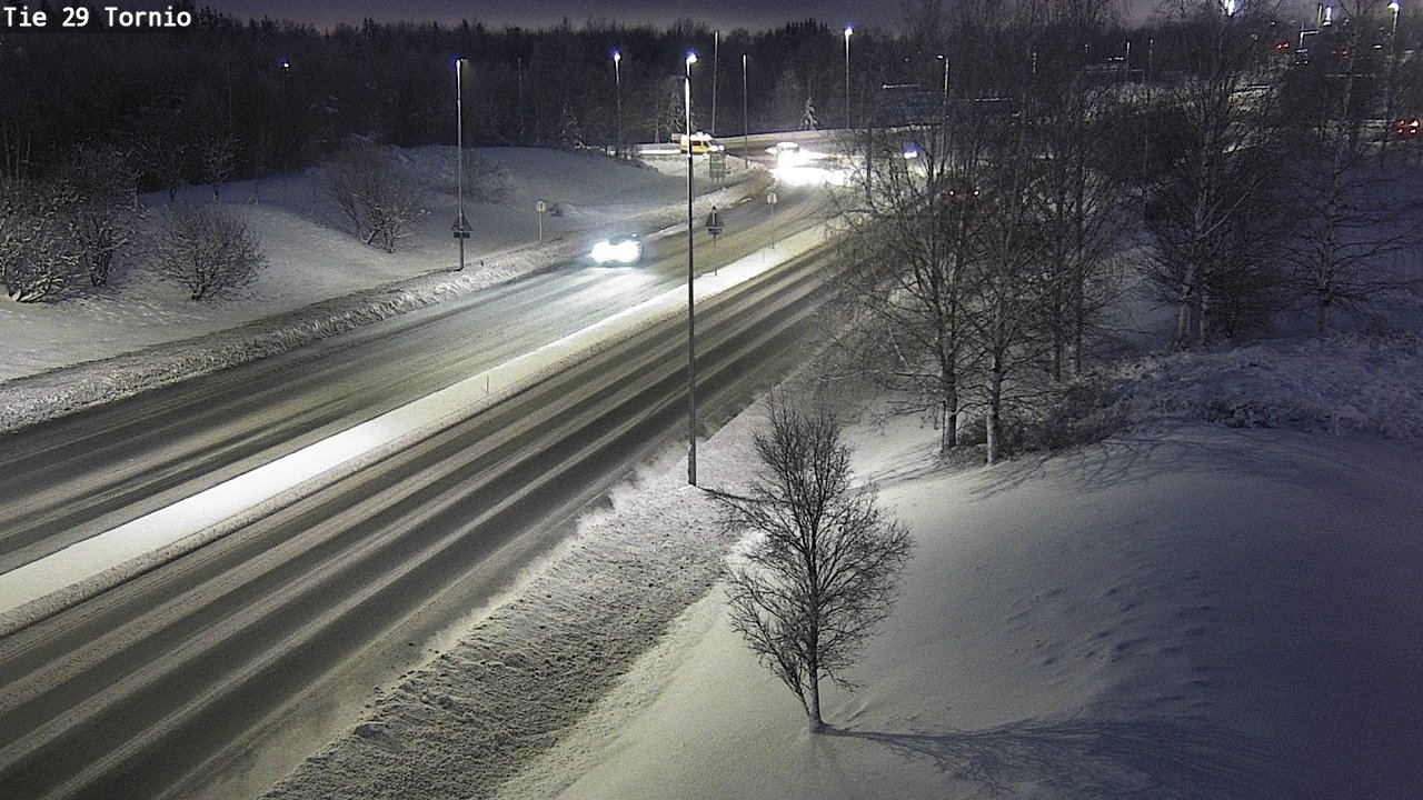 Weather Camera Image Väg 29 Torneå, Tornio, Lappi