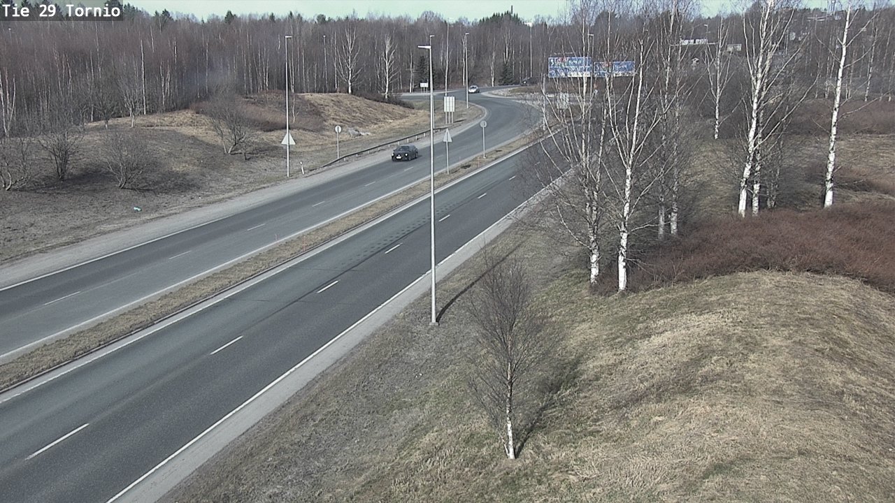 Weather Camera Image Väg 29 Torneå, Tornio, Lappi