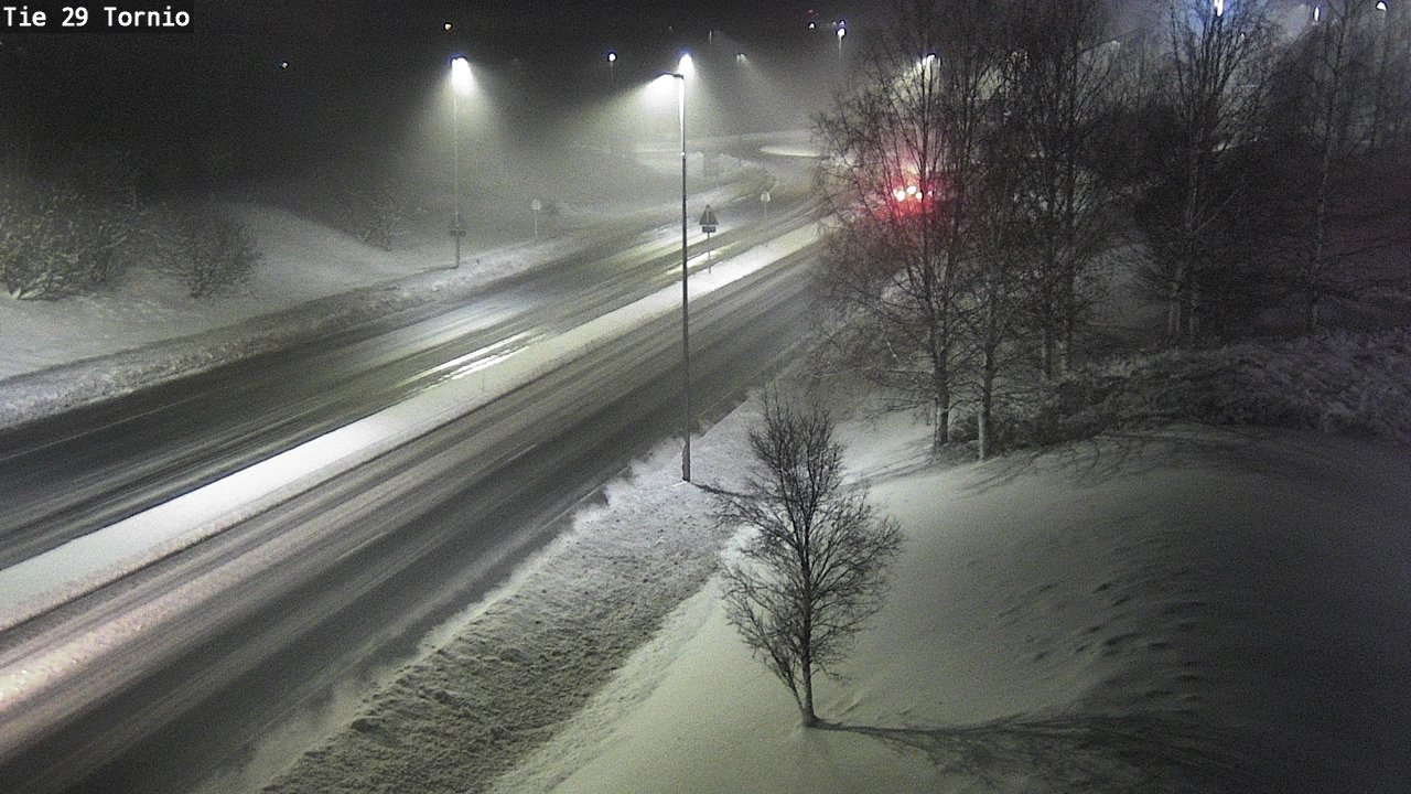 Weather Camera Image Väg 29 Torneå, Tornio, Lappi
