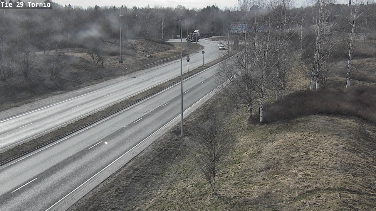 Weather Camera Image Väg 29 Torneå, Tornio, Lappi