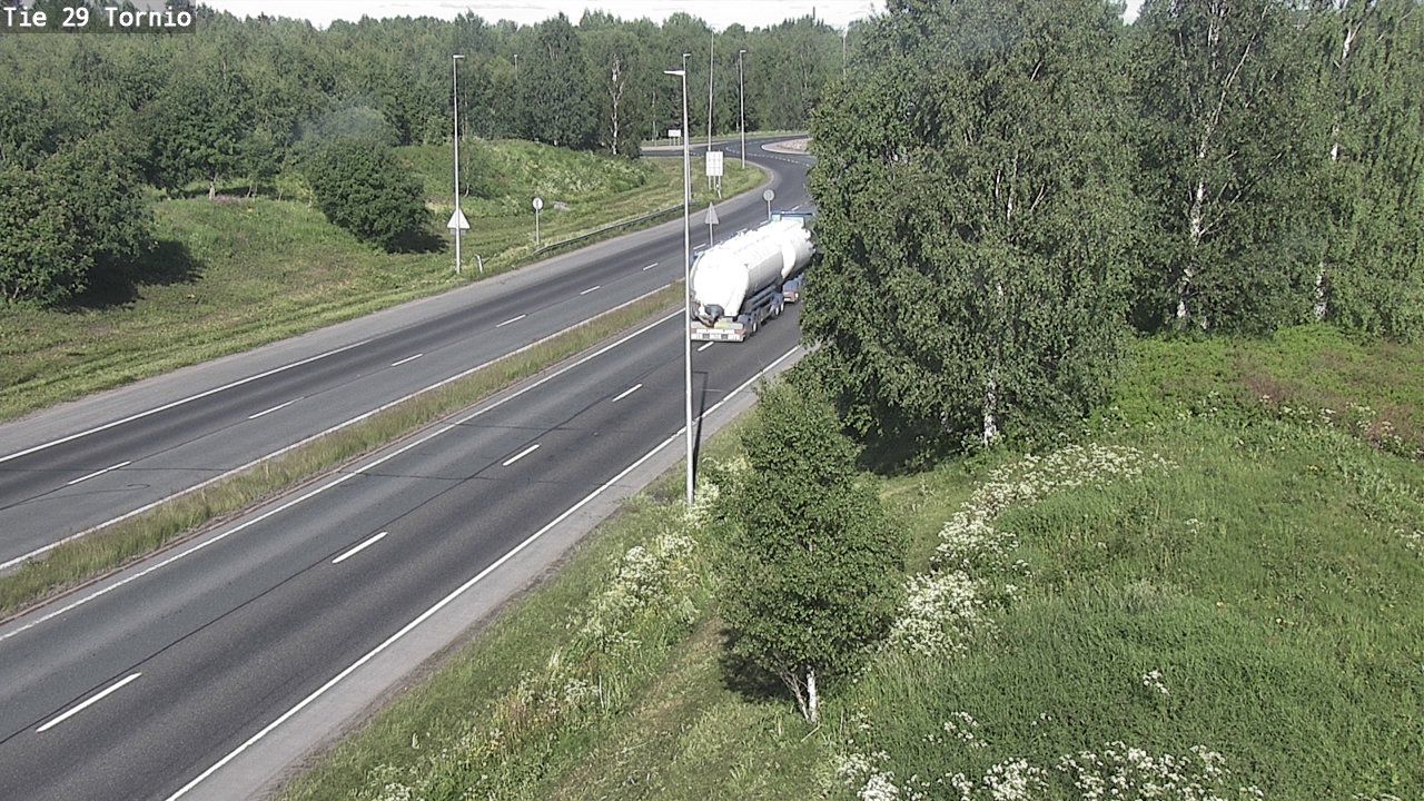 Weather Camera Image Väg 29 Torneå, Tornio, Lappi