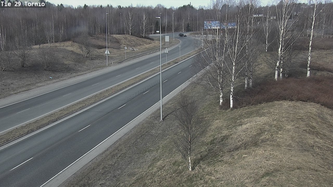 Weather Camera Image Väg 29 Torneå, Tornio, Lappi