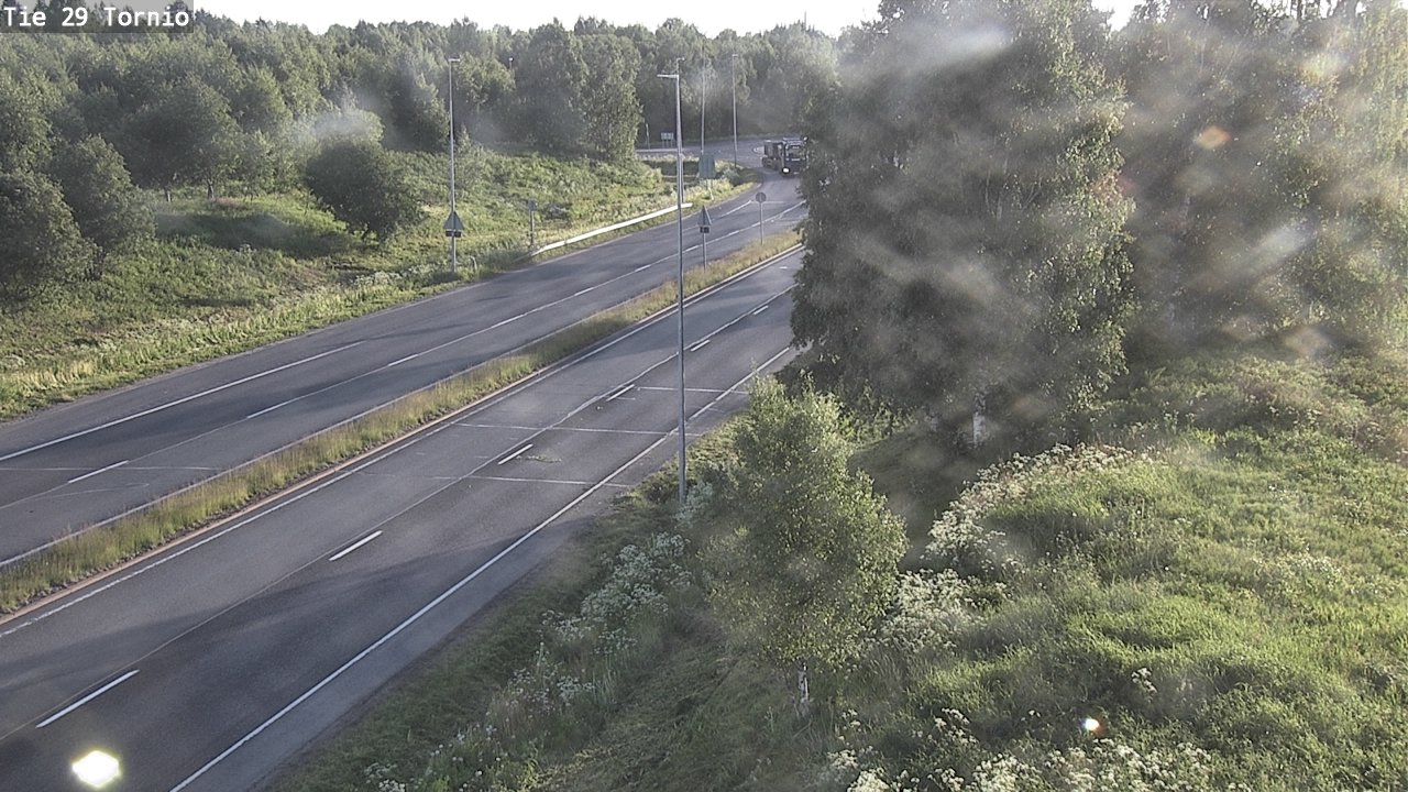 Weather Camera Image Väg 29 Torneå, Tornio, Lappi