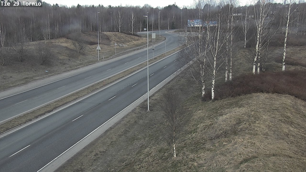 Weather Camera Image Väg 29 Torneå, Tornio, Lappi