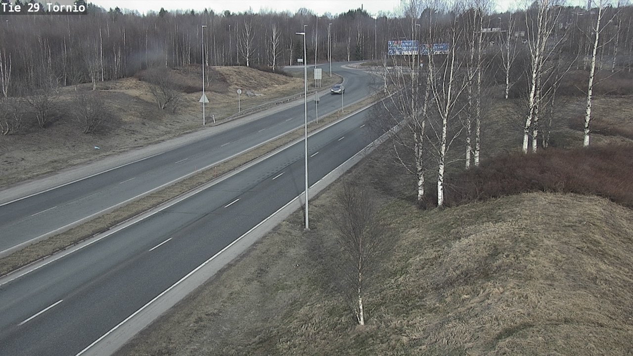 Weather Camera Image Väg 29 Torneå, Tornio, Lappi