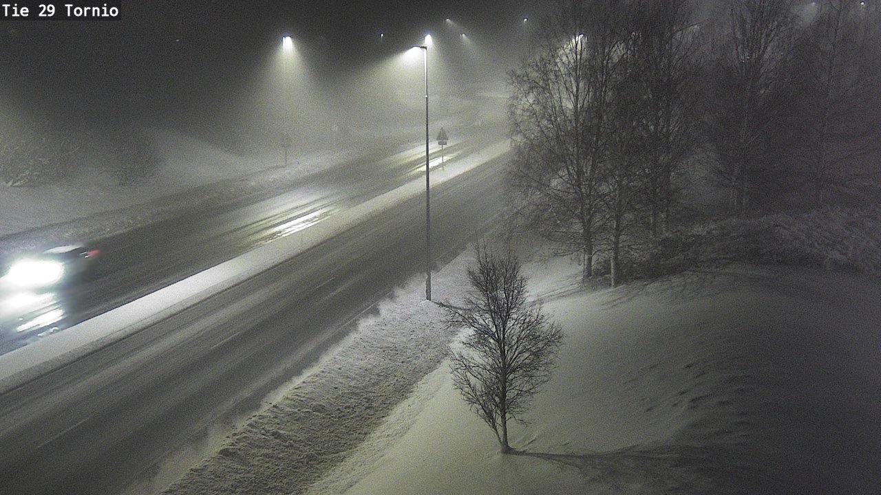 Weather Camera Image Väg 29 Torneå, Tornio, Lappi