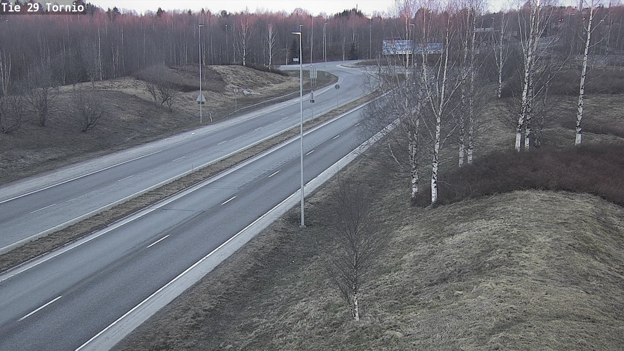 Weather Camera Image Väg 29 Torneå, Tornio, Lappi