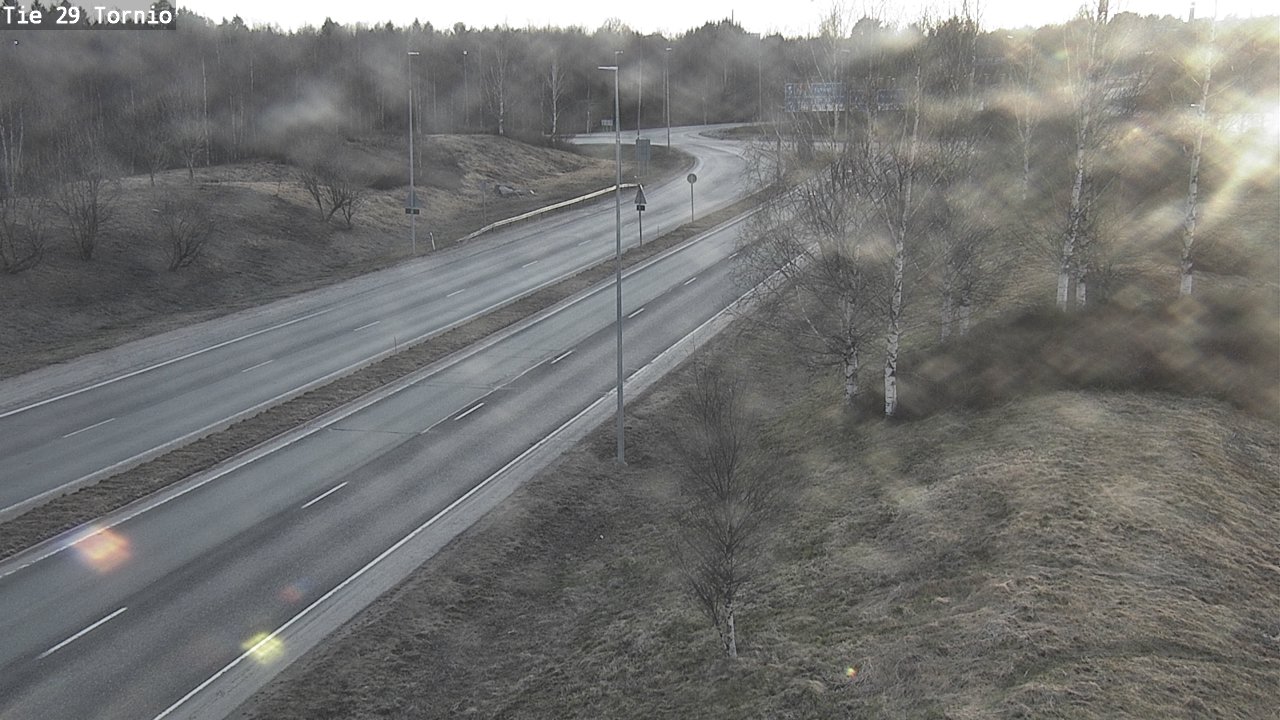 Weather Camera Image Väg 29 Torneå, Tornio, Lappi