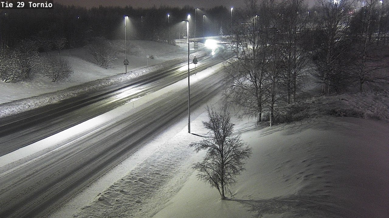 Weather Camera Image Väg 29 Torneå, Tornio, Lappi