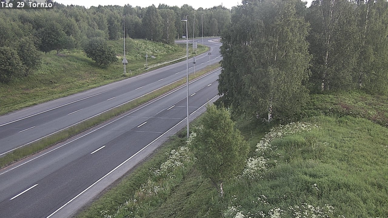 Weather Camera Image Väg 29 Torneå, Tornio, Lappi
