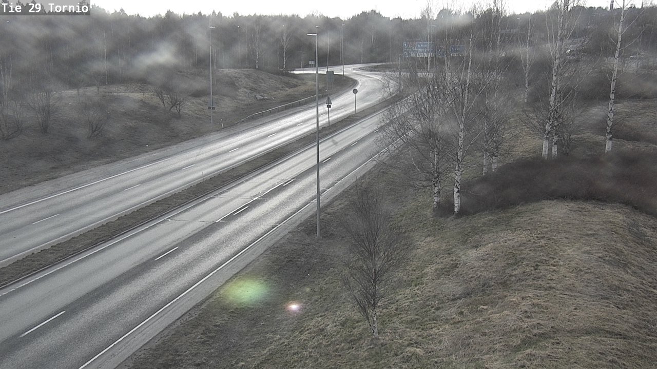 Weather Camera Image Väg 29 Torneå, Tornio, Lappi