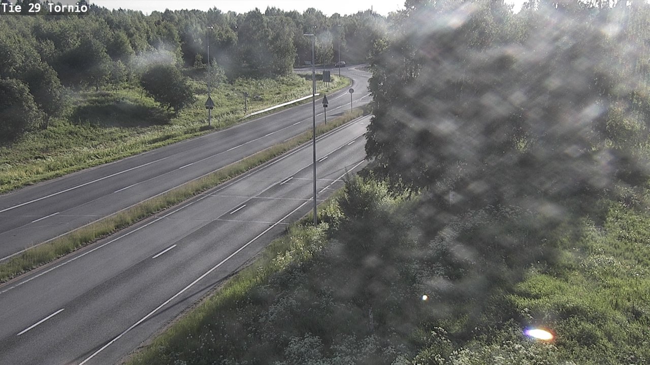 Weather Camera Image Väg 29 Torneå, Tornio, Lappi