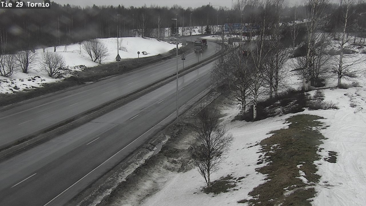 Weather Camera Image Väg 29 Torneå, Tornio, Lappi