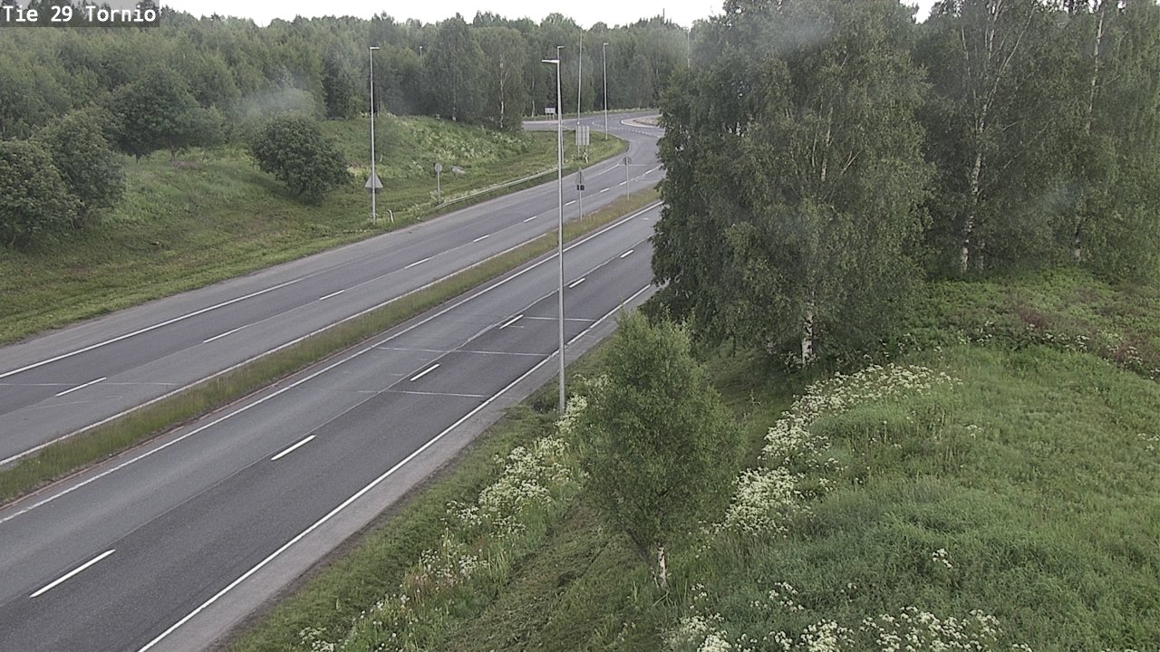 Weather Camera Image Väg 29 Torneå, Tornio, Lappi