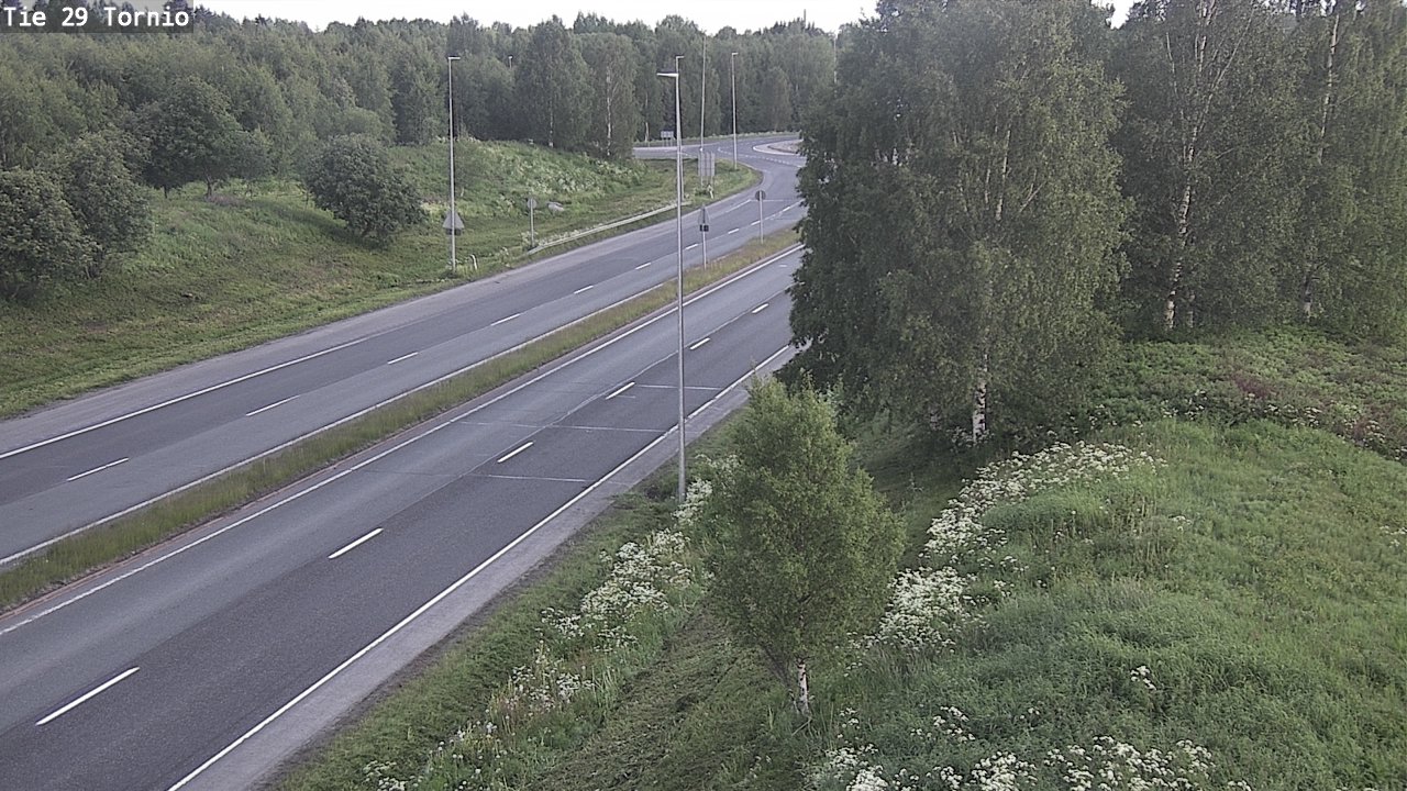 Weather Camera Image Väg 29 Torneå, Tornio, Lappi
