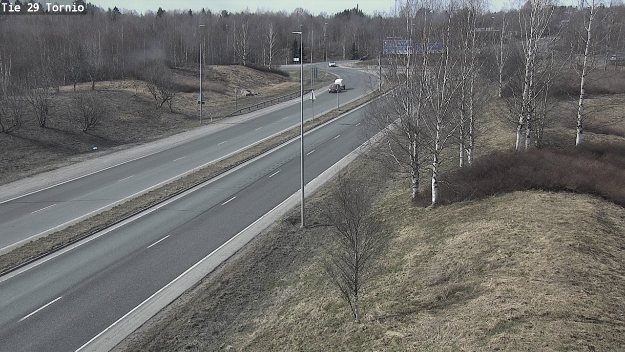 Weather Camera Image Väg 29 Torneå, Tornio, Lappi