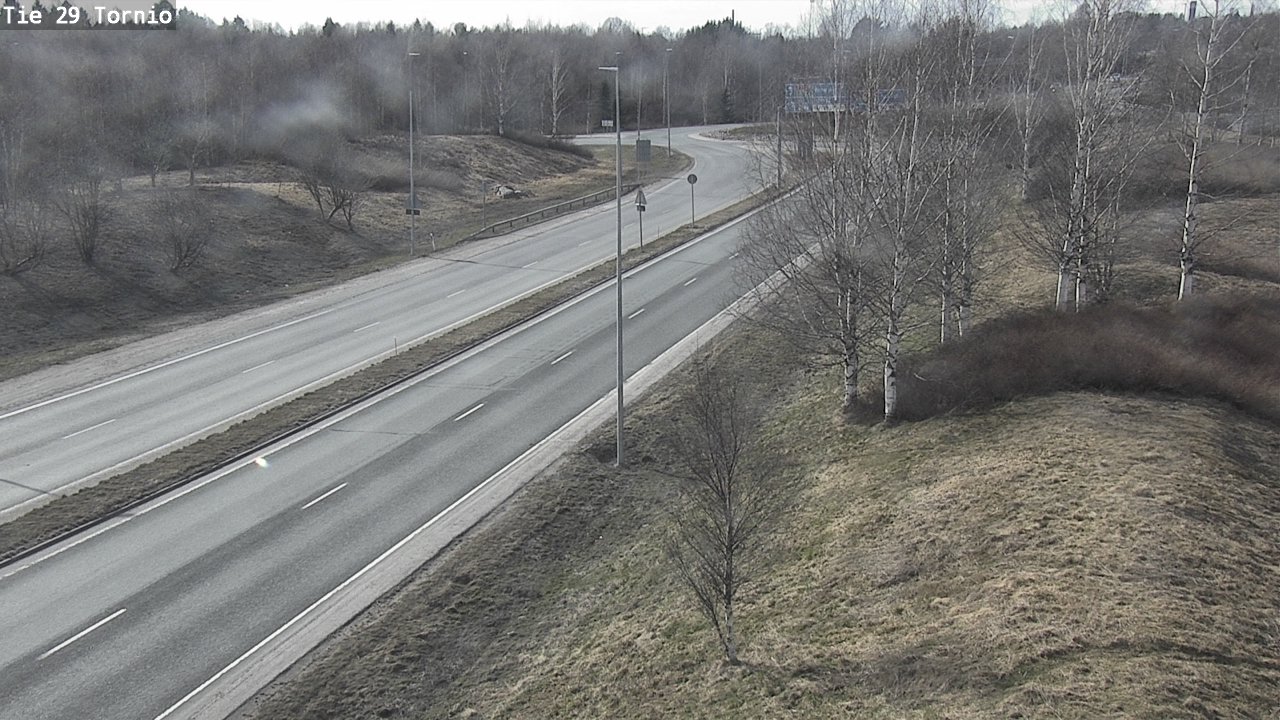 Weather Camera Image Väg 29 Torneå, Tornio, Lappi