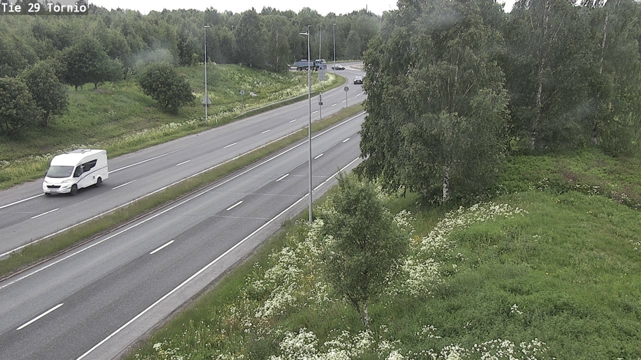 Weather Camera Image Väg 29 Torneå, Tornio, Lappi