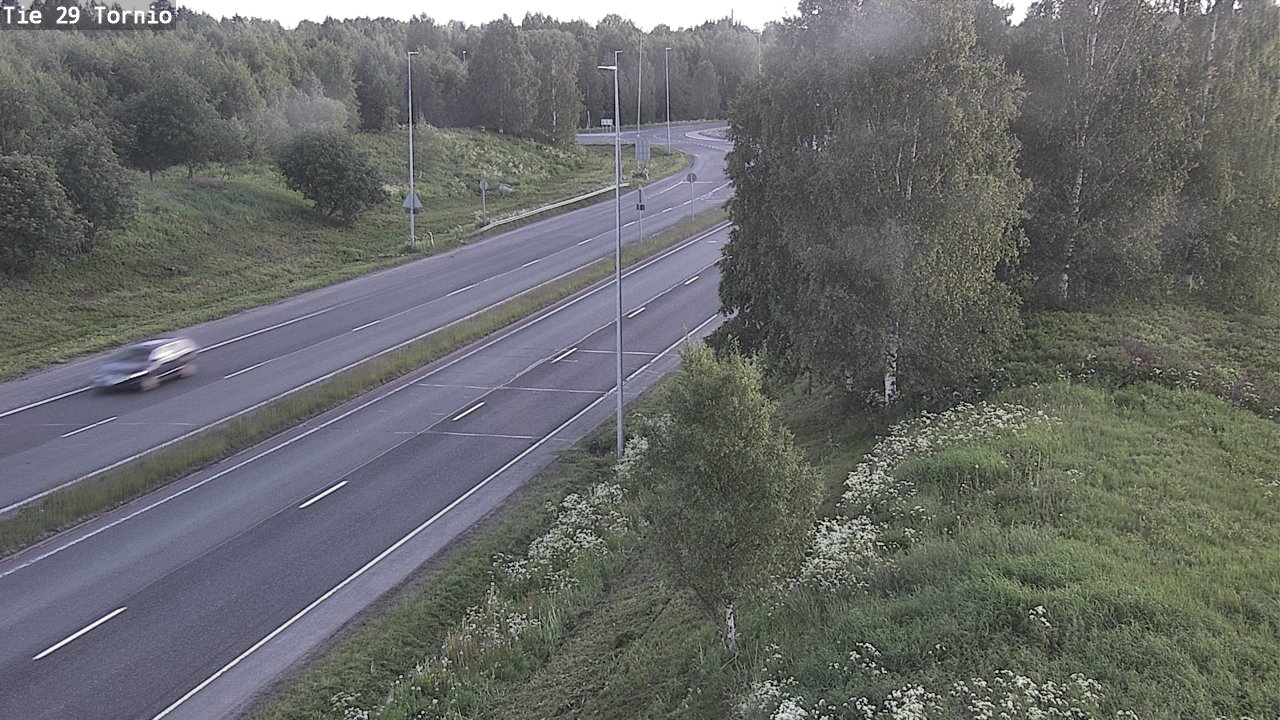 Weather Camera Image Väg 29 Torneå, Tornio, Lappi