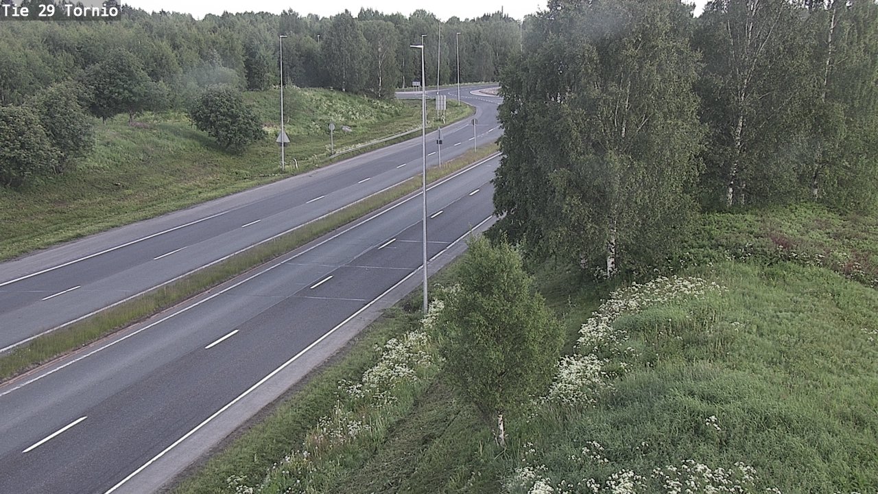 Weather Camera Image Väg 29 Torneå, Tornio, Lappi