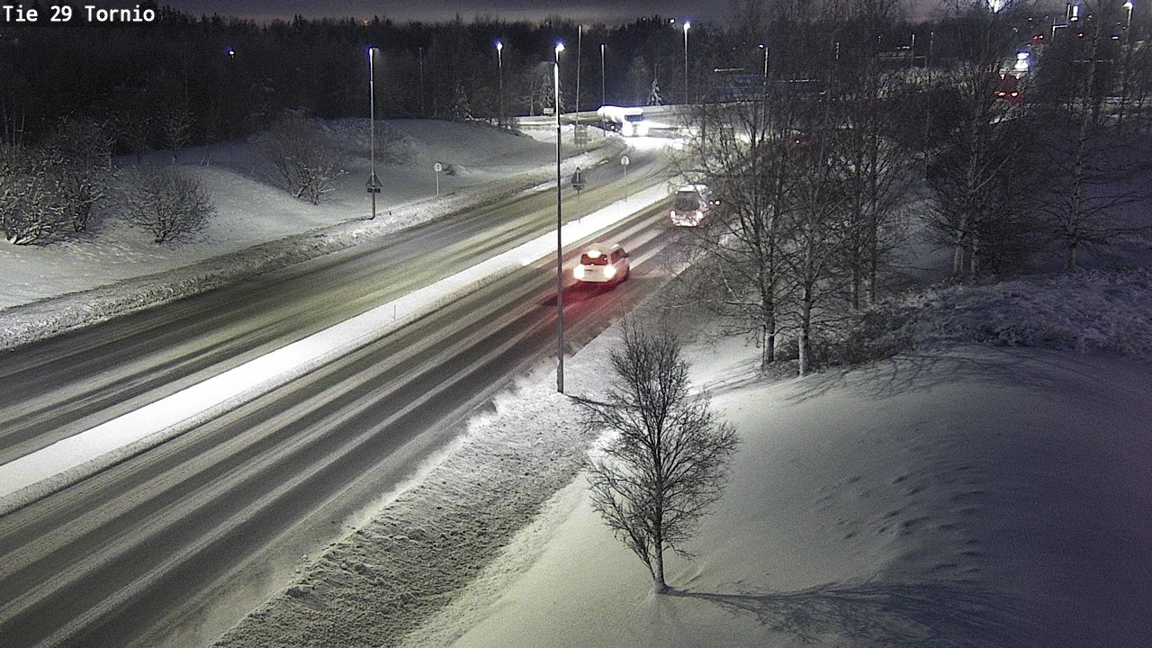 Weather Camera Image Väg 29 Torneå, Tornio, Lappi