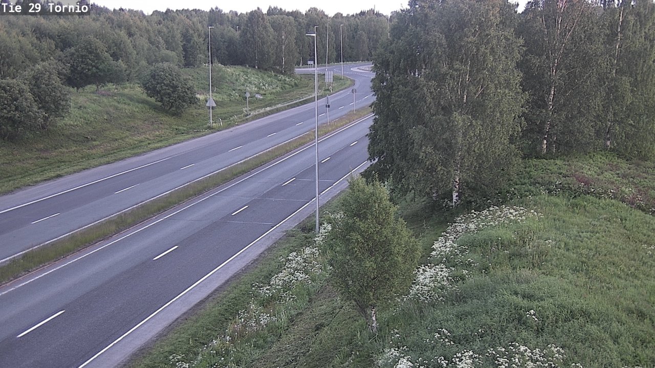 Weather Camera Image Väg 29 Torneå, Tornio, Lappi