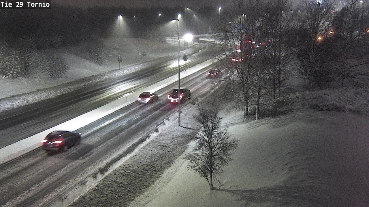 Weather Camera Image Väg 29 Torneå, Tornio, Lappi