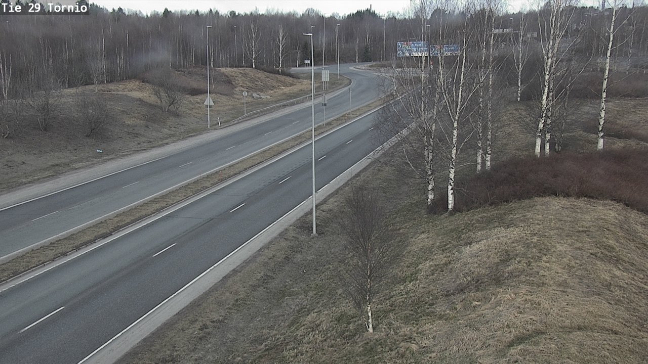 Weather Camera Image Väg 29 Torneå, Tornio, Lappi