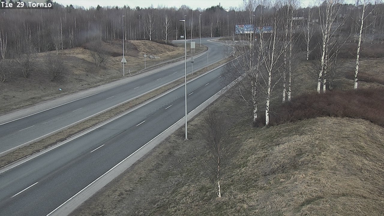 Weather Camera Image Väg 29 Torneå, Tornio, Lappi