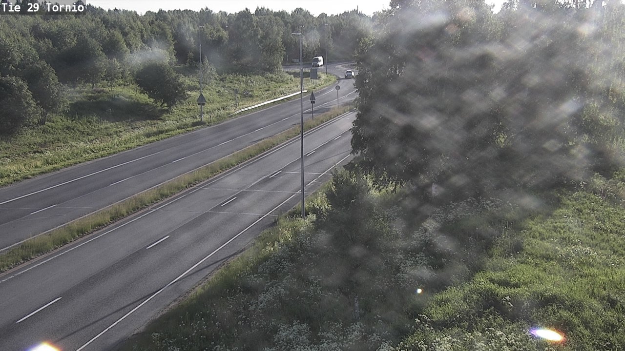 Weather Camera Image Väg 29 Torneå, Tornio, Lappi