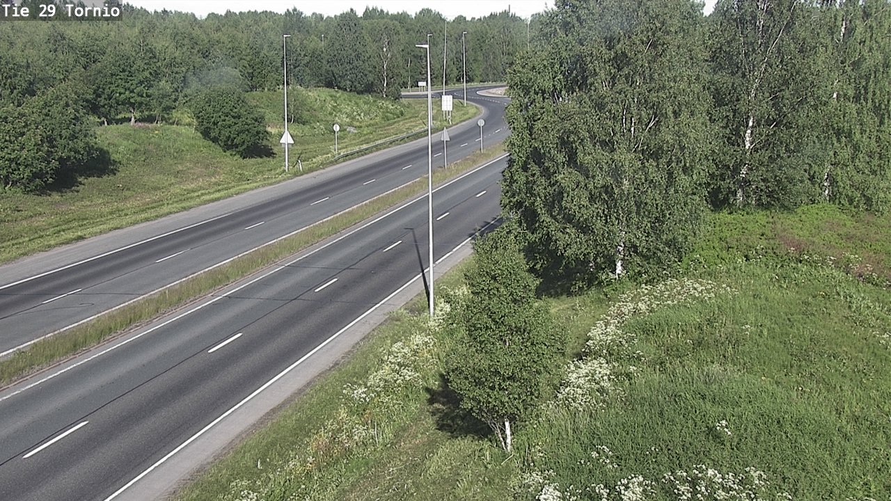 Weather Camera Image Väg 29 Torneå, Tornio, Lappi
