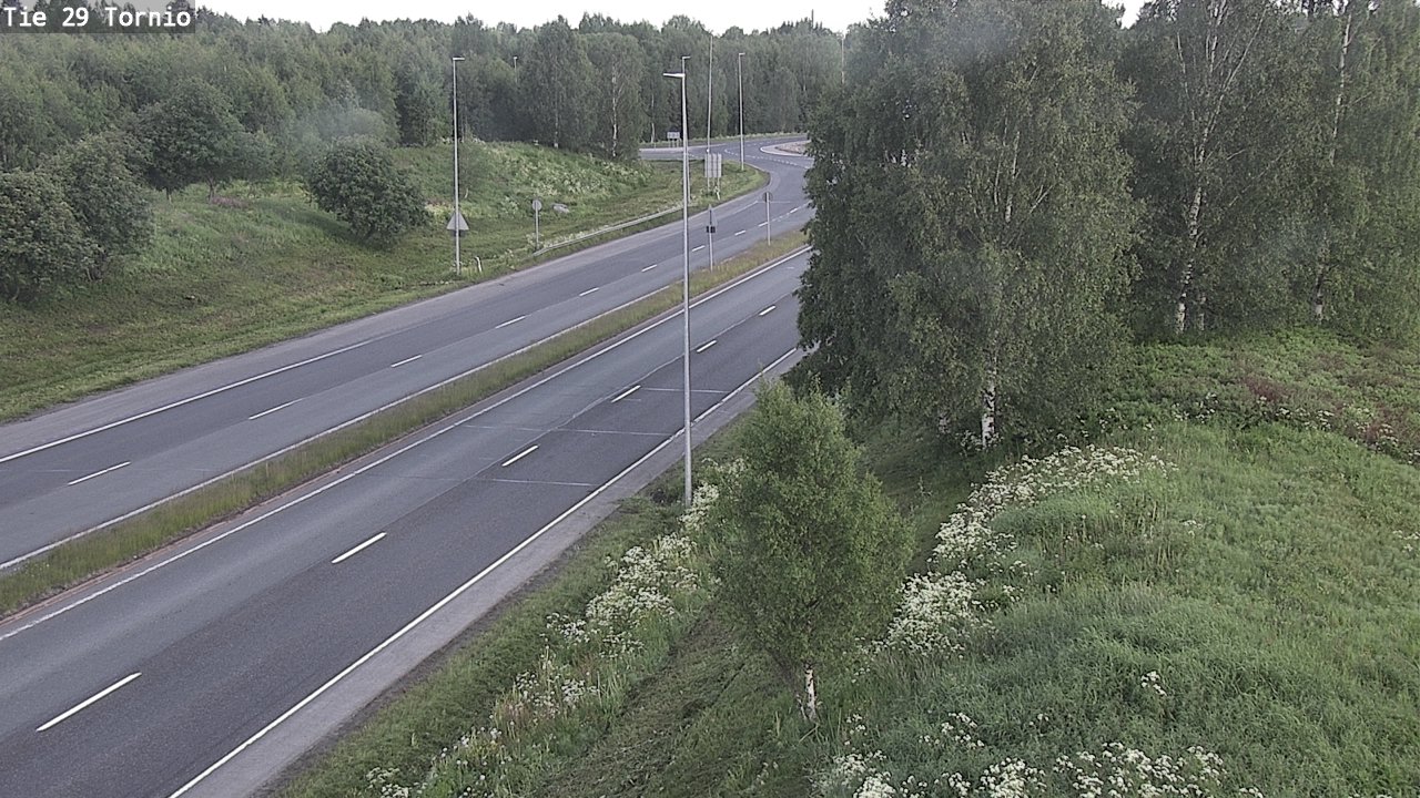 Weather Camera Image Väg 29 Torneå, Tornio, Lappi