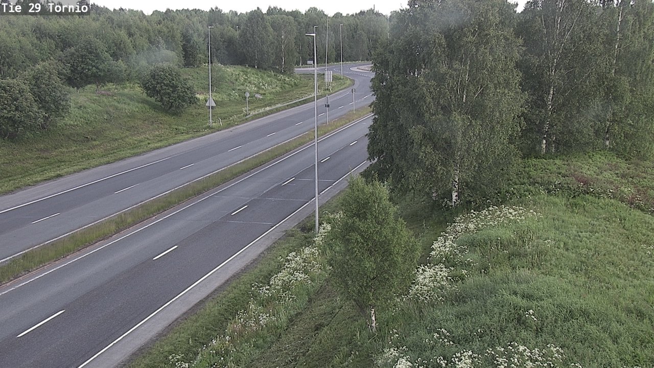 Weather Camera Image Väg 29 Torneå, Tornio, Lappi