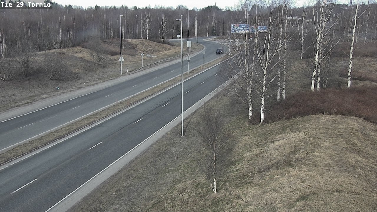 Weather Camera Image Väg 29 Torneå, Tornio, Lappi