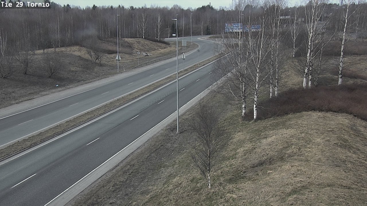 Weather Camera Image Väg 29 Torneå, Tornio, Lappi